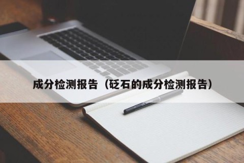 成分检测报告（砭石的成分检测报告）